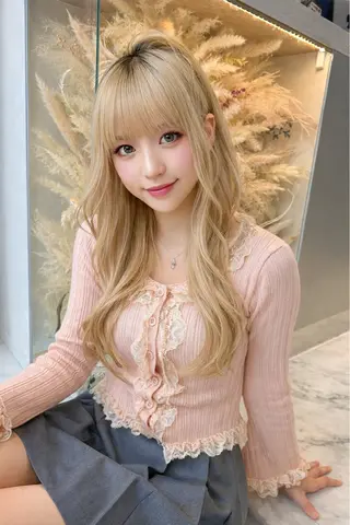 ロング 🦋ami/浦和 ブリーチ/韓国🦋のヘアスタイル