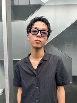 ショート パーマ メンズ メンズ得意です💥 ハユカといいます❗️のヘアスタイル