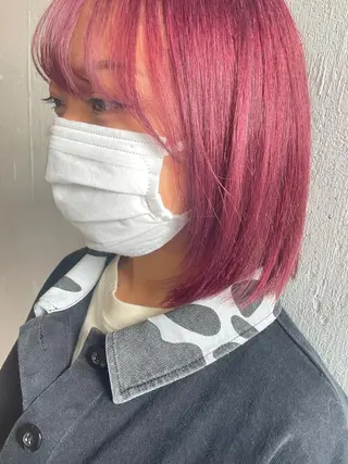 ミディアム カラー hisano / ハイトーン・透明感のヘアスタイル