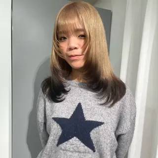 ロング カラー ハイトーン/ボブ /HBL/AYUNAのヘアスタイル