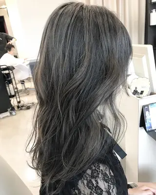 セミロング カラー 武田 清久のヘアスタイル