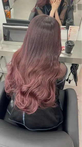 カラー ブリーチなし/髪質 改善/エクステ✨天夕のヘアスタイル