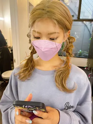 ロング カラー ヘアアレンジ Stir maison[ステアメゾン]所属・layer cut /MIKUのヘアスタイル