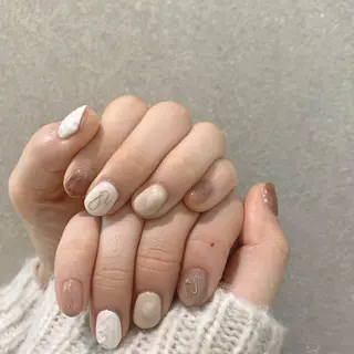 ネイル 【淡色color/ nail】maikoのネイルデザイン