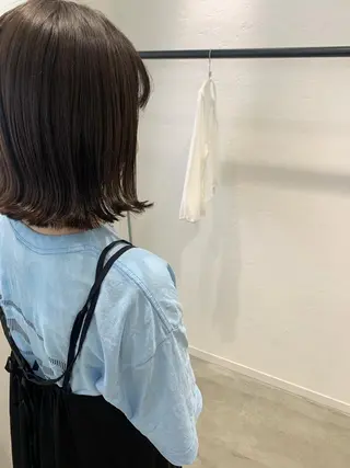 ミディアム カラー 顔周りレイヤー 🎀マリノのヘアスタイル