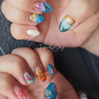 ネイル infinity skyのネイルデザイン