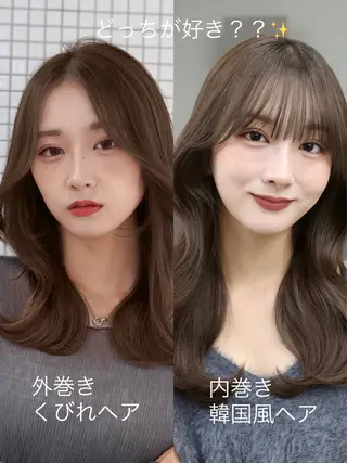 ミディアム カラー Aura所属・丸山 心 / 艶カラーのヘアスタイル