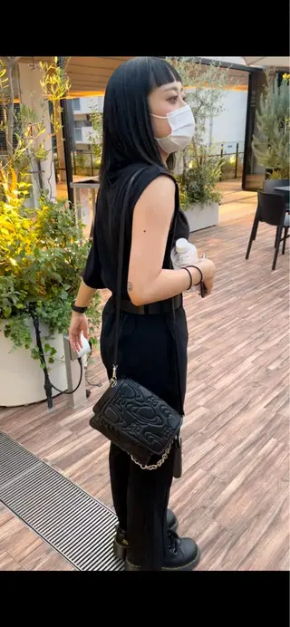 ミディアム カラー パーマ クドウレイ fifth渋谷のヘアスタイル