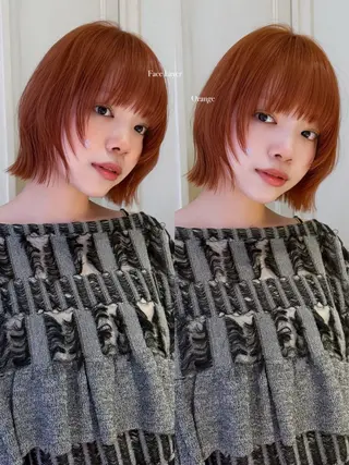 ショート おしゃれボブ/暖色 カラー🧶いろはのヘアスタイル