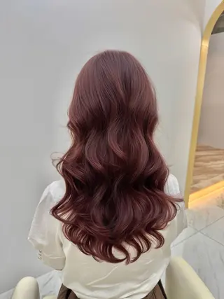 ロング パーマ ARMONY OMOTESANDO所属・コテ巻き風パーマ🌀 佐藤潤希のヘアスタイル