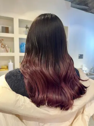 セミロング SEAM所属・詩音 ／札幌美容師のヘアスタイル