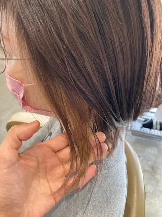 ミディアム 折本 沙織のヘアスタイル