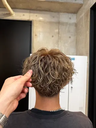 カラー メンズ sora/ハイトーン /透明感カラー🫧のヘアスタイル