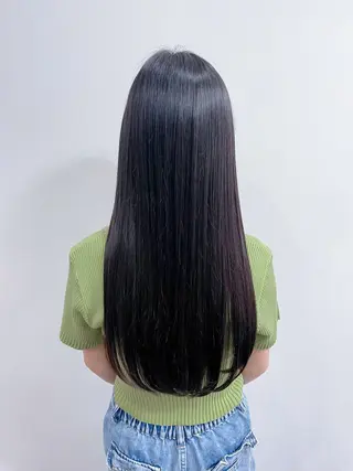 ロング ルプラボウ/ 聖花/透明感カラーのヘアスタイル