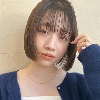 ミディアム カラー 🌱小顔ヘア/ボブ ミディアム/双葉🌱のヘアスタイル