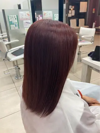 ロング カラー 暖色🍒艶カラー✨️ コウセイのヘアスタイル
