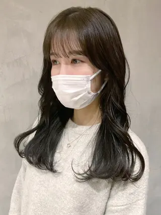 ミディアム カラー ITbyALBUM 藤沢店のヘアスタイル