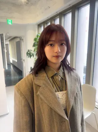 ミディアム 🌶F-CODE RINA🌶のヘアスタイル