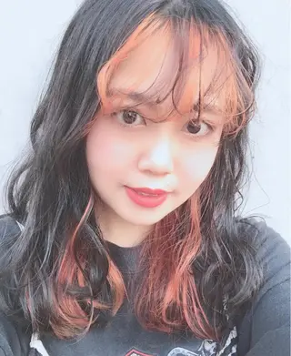 ミディアム カラー ヘアアレンジ アイラッシュ/美容室 個室/瀬戸 一菜のヘアスタイル