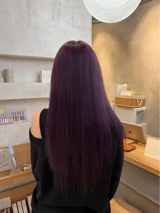 ロング カラー Lico所属・鈴木由衣 /ショート/艶カラーのヘアスタイル