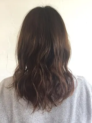 セミロング パーマ Add9 久保田 陽代のヘアスタイル