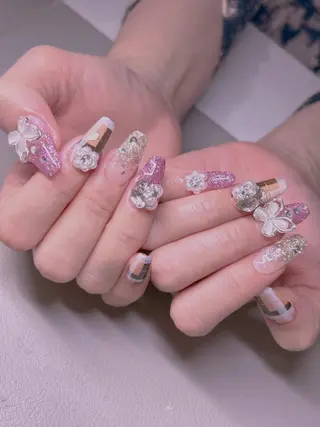 ネイル 長さだし専門店 M2 rikaのネイルデザイン