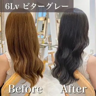 ロング カラー ブリーチなし✨艶髪 カラー𓃲YAGIのヘアスタイル