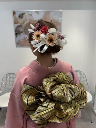 ロング 卒業式ヘアセット🎀 ヘアアレンジのヘアスタイル