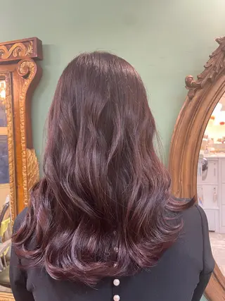 セミロング カラー 関原 沙知のヘアスタイル