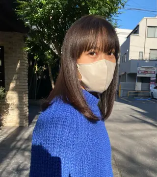 ショート カラー ボブ／レイヤー／艶 🦕risa  森下のヘアスタイル