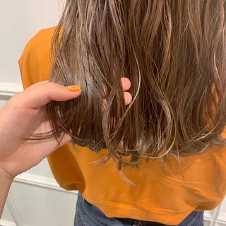 ロング カラー 髪質改善カラー&TR 縮毛矯正/弱酸性矯正のヘアスタイル