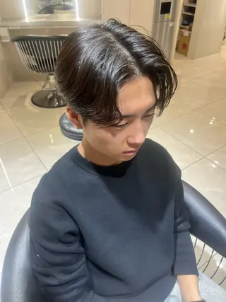 メンズ メンズセンターパート 池袋/wakanaのヘアスタイル