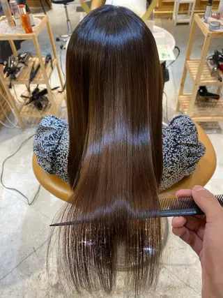 ロング 艶髪/縮毛矯正 /髪質改善千田大地のヘアスタイル