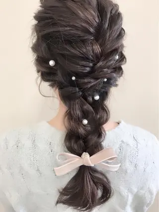 ロング ヘアアレンジ 沢田 瞳のヘアスタイル