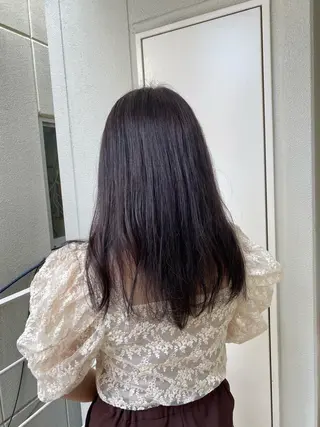 セミロング カラー ナチュラル/韓国💎 haruka 💎のヘアスタイル