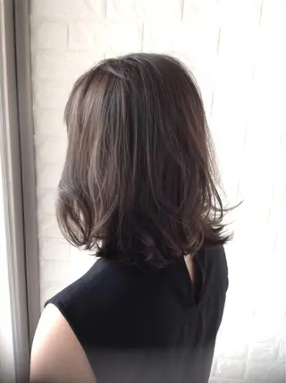 ミディアム カラー エイジングケア特化 美容師✂️山崎竜二のヘアスタイル
