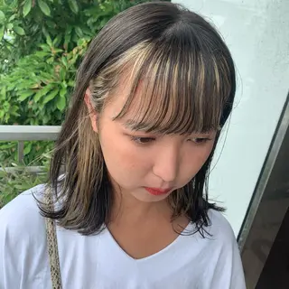 ミディアム カラー 🧸 サトウサクネ🧸のヘアスタイル