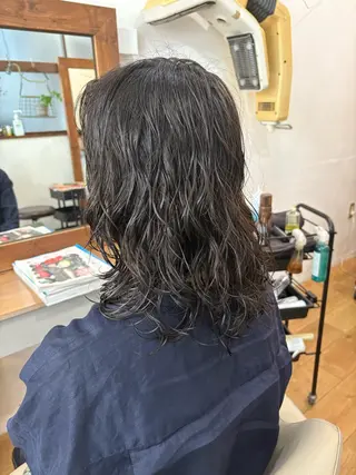ミディアム パーマ 【pejite】 小沼 勇貴のヘアスタイル