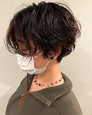 ショート パーマ ミディアムパーマ /癖毛パーマのヘアスタイル