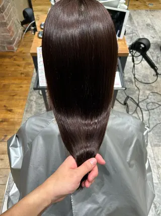 セミロング カラー パーマ 新宿✨顔周りカット 韓国ヘア/坂本亜裟海のヘアスタイル