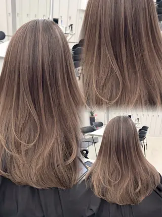 セミロング カラー ヘアアレンジ ✨レイヤーカット/透 名感カラー特化✨のヘアスタイル