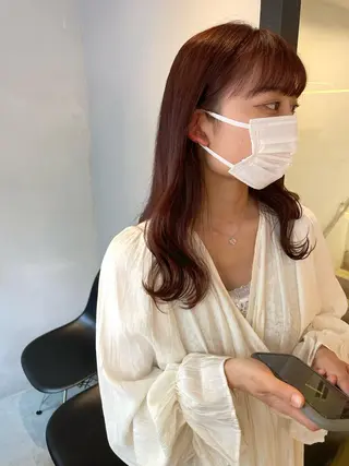 セミロング カラー ボブ/パーマ 古家 佑真のヘアスタイル