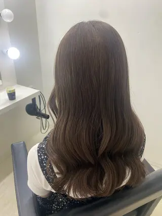 ロング カラー 林 沙弥のヘアスタイル