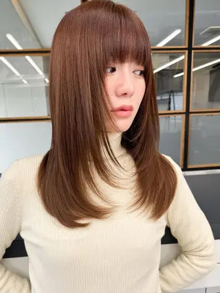 カラー ロング 🦋透明感カラー 髪質改善🦋🫧愛加のヘアスタイル