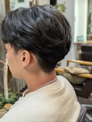 メンズ パーマ ショート VIS-a-Vis 本蓮沼店所属・タカマツ アユムのヘアスタイル