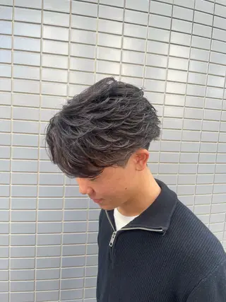 ショート パーマ メンズパーマ梅田 ・川副史晶のヘアスタイル