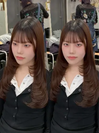 ロング カラー ‎XELM高崎‎‎‎ ‎‎🤍Kyoka‎のヘアスタイル