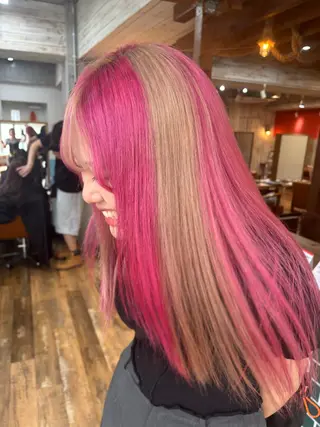 カラー ブリーチ/パーマ ♡MIYUU♡横浜のヘアスタイル