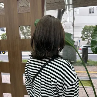 ミディアム ダブルカラー/韓国 ヘア/さわのあかねのヘアスタイル