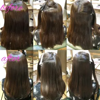 ロング パーマ ブリーチ縮毛矯正/ デサキ ショウヘイのヘアスタイル